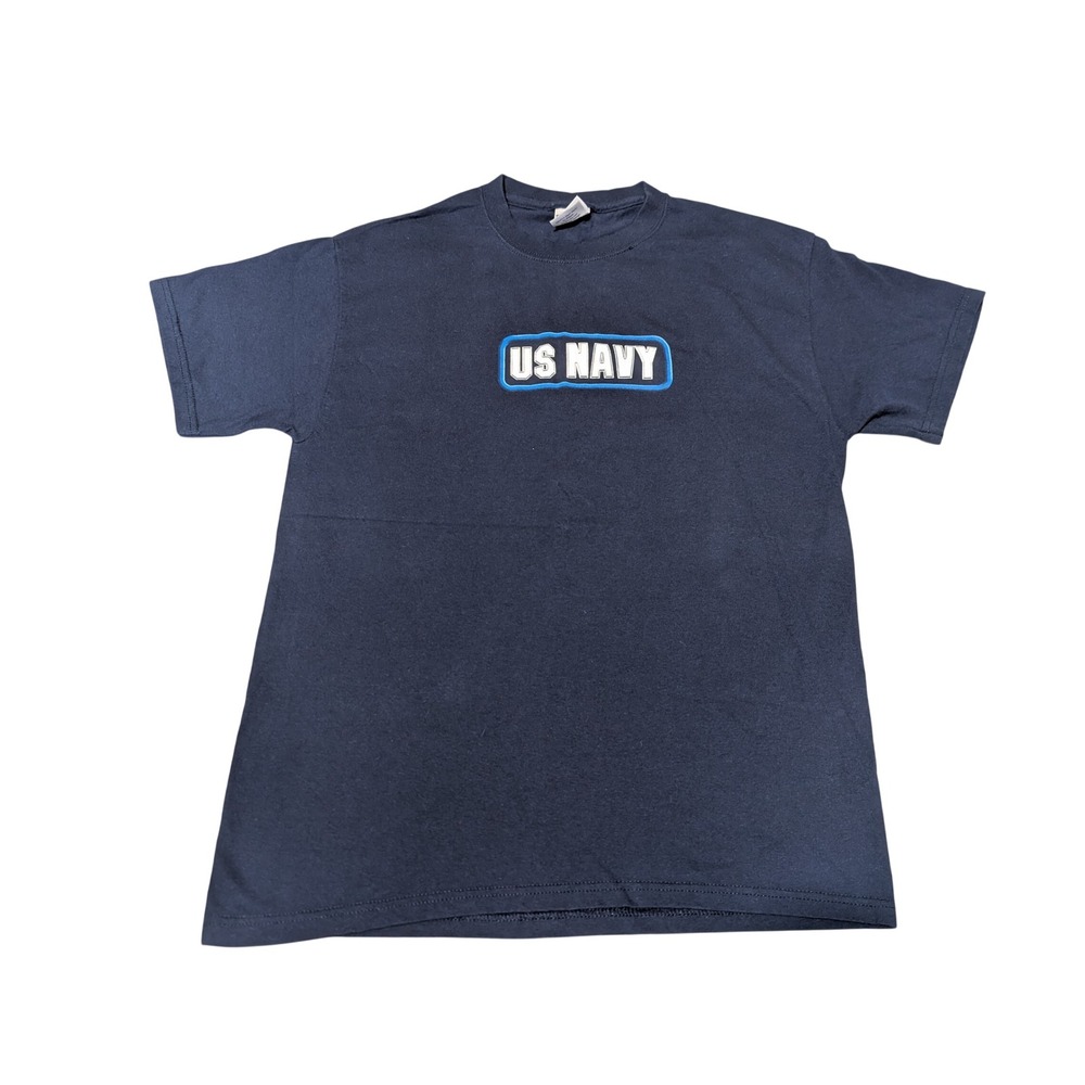 Soffe T-Shirt Mens M Navy Blue US Navy Anchor Graphic Military Short Sleeve Tee
